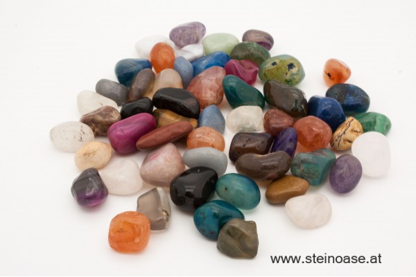 Bunte Mischung Trommelsteine Mini 100g